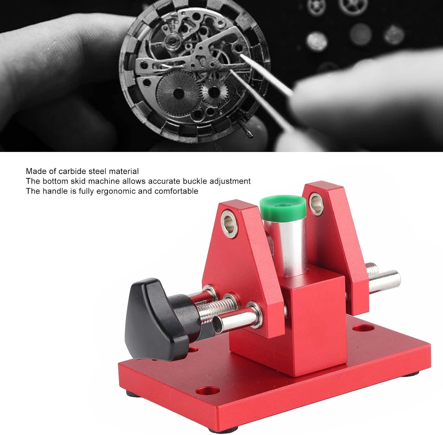 Herramienta para Abrir Parte Trasera de Reloj, máquina de Palanca para Cubierta de Caja de Acero de aleación con 4 Cuchillos para reparación de relojeros