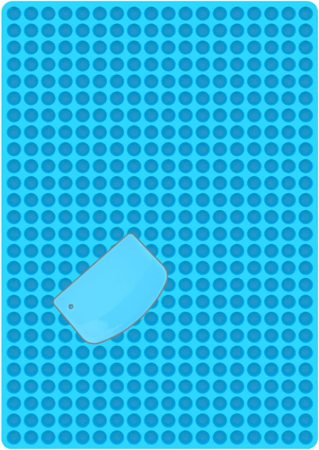 Silicone chocolate drop mold, Small Round Silicone Mold, Baking Mat, Semi Sphere Gummy Sweet Candy Molds for Caramels Cookies Ganache Jelly Pet Treats Baking Mold Small Decorations (468-Cavity Blue)