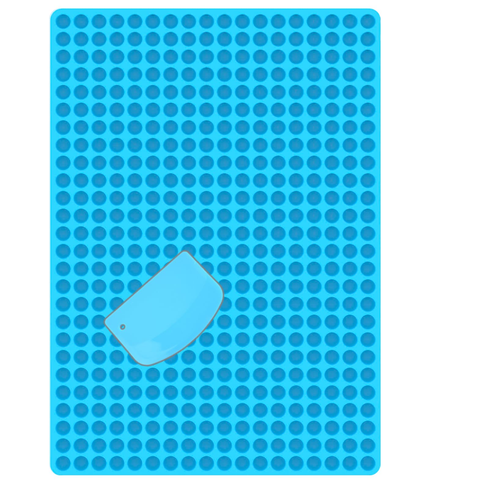 Silicone chocolate drop mold, Small Round Silicone Mold, Baking Mat, Semi Sphere Gummy Sweet Candy Molds for Caramels Cookies Ganache Jelly Pet Treats Baking Mold Small Decorations (468-Cavity Blue)