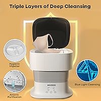 Vista 7 de Mojoco Secadora de ropa portátil y lavadora plegable para apartamentos, casas rodantes, viajes