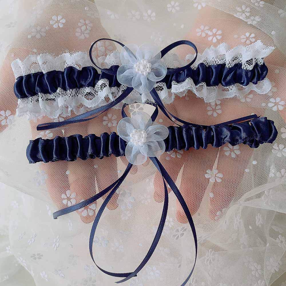 Giarrettiera da sposa, giarrettiera da sposa in pizzo con fiocco