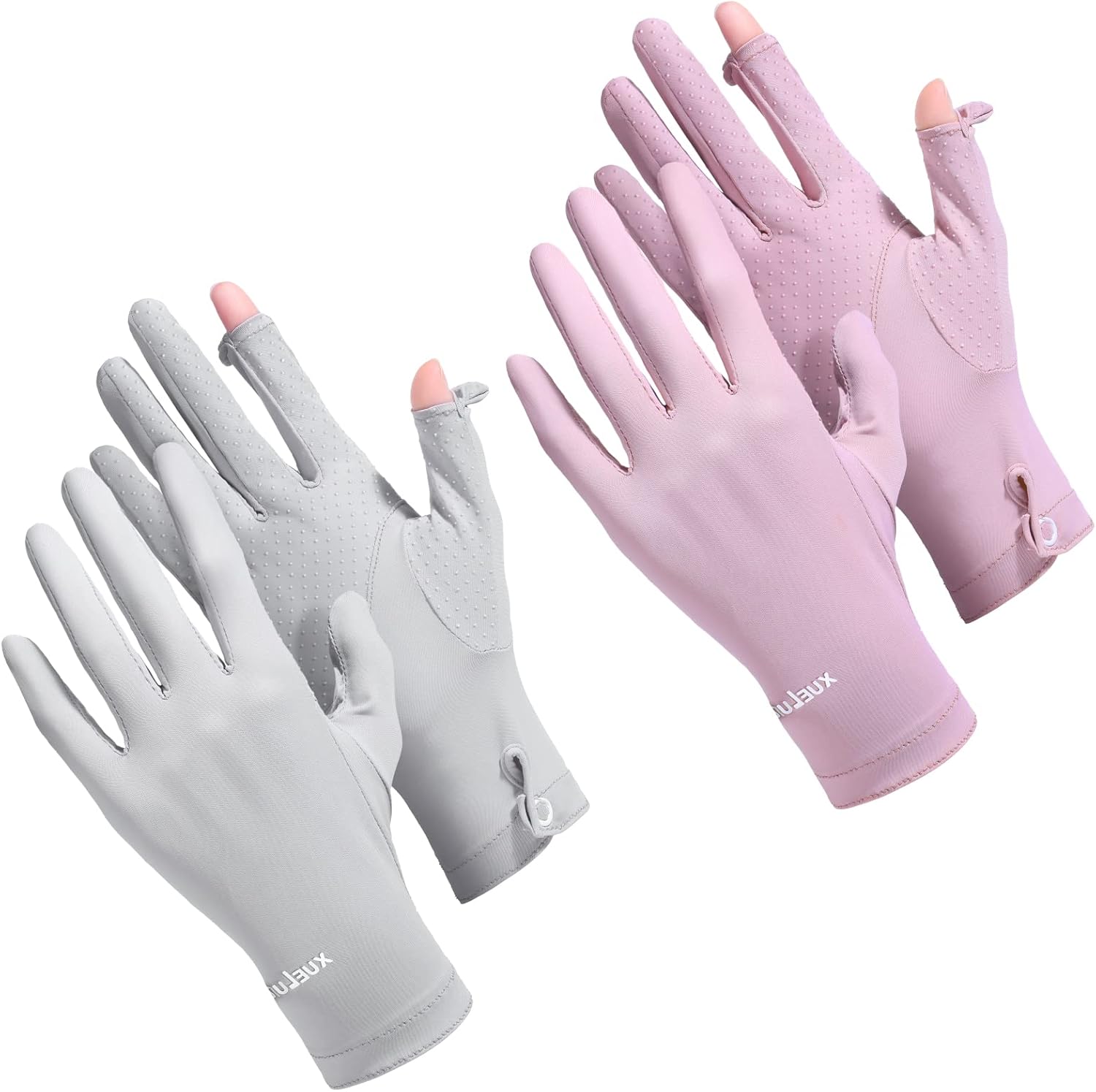 Loopeer 2 Packs Women Sun Protection Driving UV Gloves Full Finger Touchscreen Non Slip Breathable Summer Outdoor Gloves Loopeer 2 Packs Women Sun Protection Driving UV Gloves Full Finger Touchscreen Non Slip Breathable Summer Outdoor Gloves