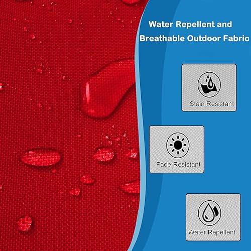 Miniatura 3 de Cojín para silla de bistró al aire libre, resistente al agua, redondo, cojín para taburete de bar de 15 pulgadas, color azul marino