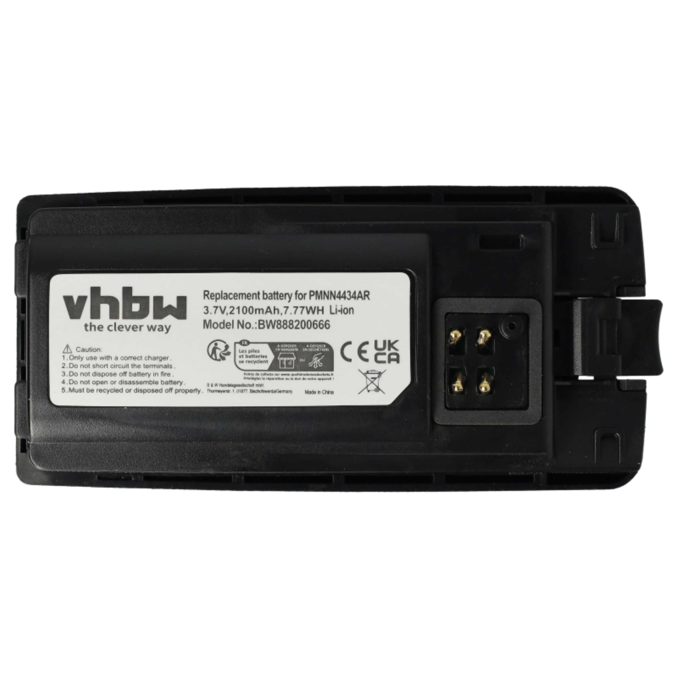 vhbw 2X batería Compatible con Motorola RMV2080, XT660, RVA50, XT600, XT600d, XT460, XT420, XT220 Radio (2100 mAh, 3,7 V, Li-Ion)