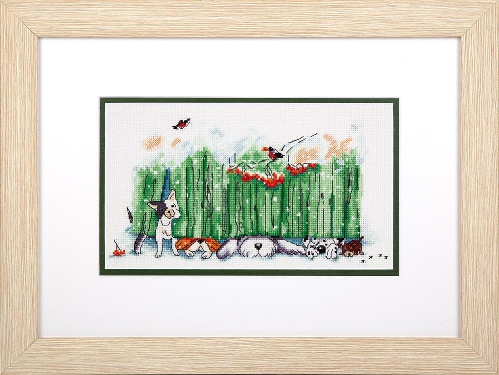 PANNA Counted Cross Stitch kit Curious Muzzles 27x15cm, DIY
