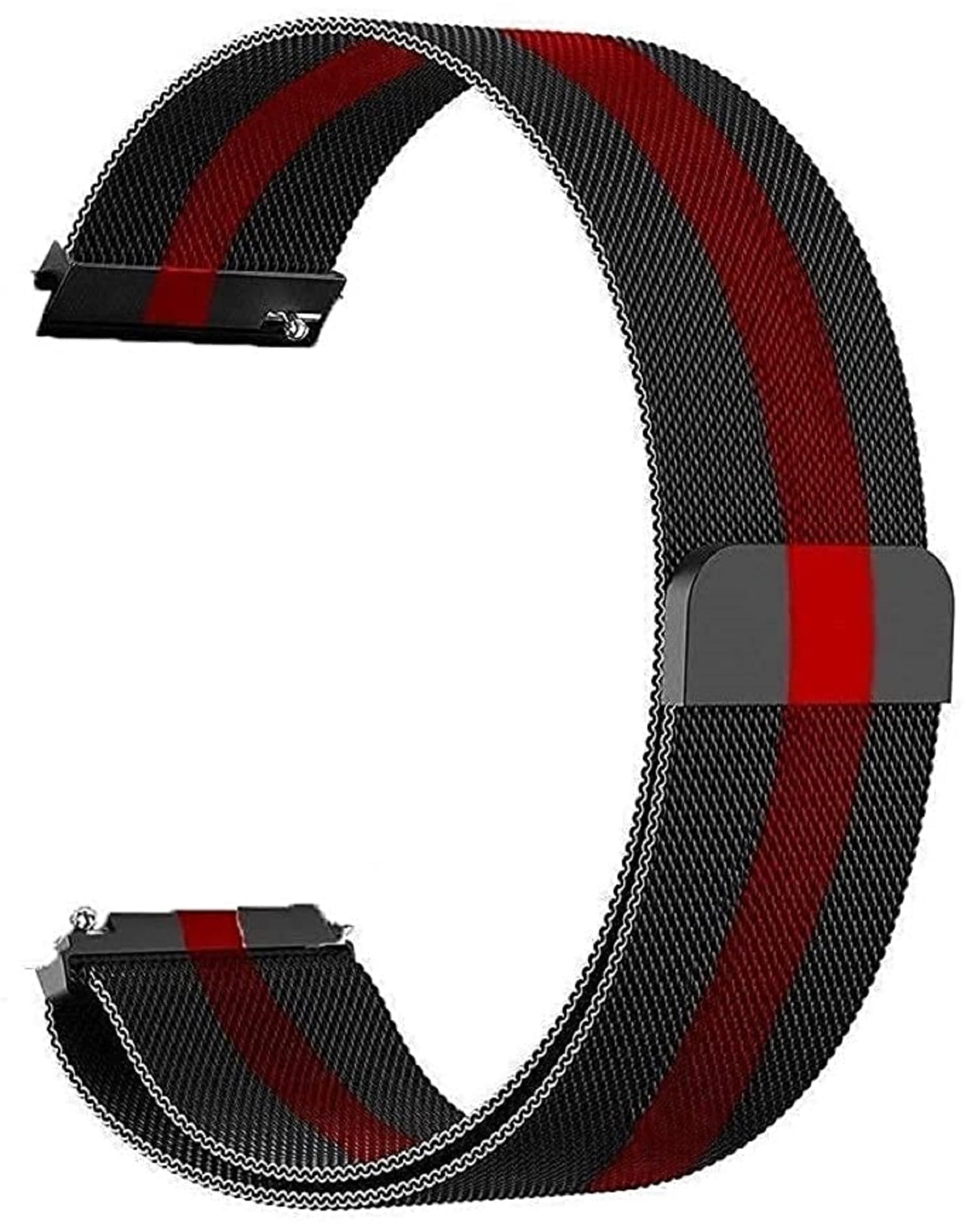 PEFKO PSS113 22MM Milanese Magnetic Watch Straps Compatible with ColorFit Ultra/Ultra 2, Amazfit GTR (47mm) / GTR 2E, One Plus(46mm), Galaxy Watch 3 45mm, Realme S/S Pro (22MM, RED & BLACK) (B0BNFC12S7) Amazon Price History, Amazon Price Tracker