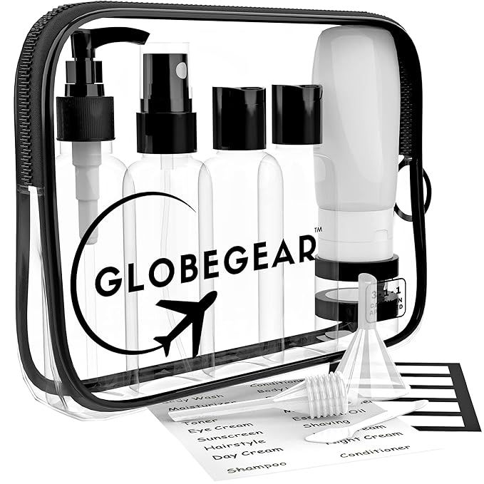 GLOBEGEAR TSA Approved Travel Bottles Leak Proof & Travel