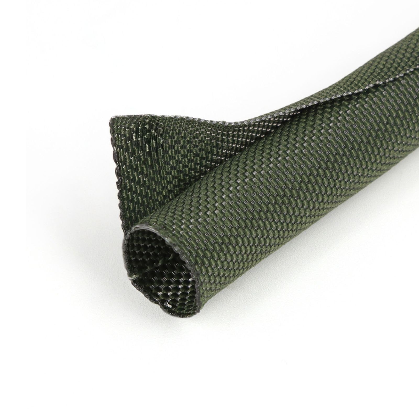 HOLED 3/16 inch Split Braided Cable Management Sleeve for USB Cable Power Cord Audio Video Cable, Wire Loom Cord Protector from Cat Dog Chewing (Dark