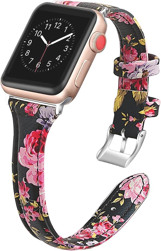 Amazon.com: GXL\u0026YZQ Correa compatible con Apple Watch 1/2/3/4/5/6 SE Slim  Leather Watch Elegante correa de piel pequeña joyería de muñeca para mujer,  B, 1.732 in : Todo lo demás
