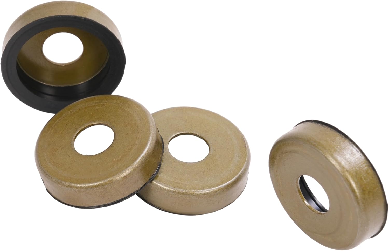 Front A Arm Bushing Seal Caps Bolts & Nut Shaft Collars Upper Lower Rebuild Kit Compatible with 1991-2006 Yamaha Banshee 350 YFZ350 / Raptor 250 YFM250R Front Suspension Control Arm Kit Black