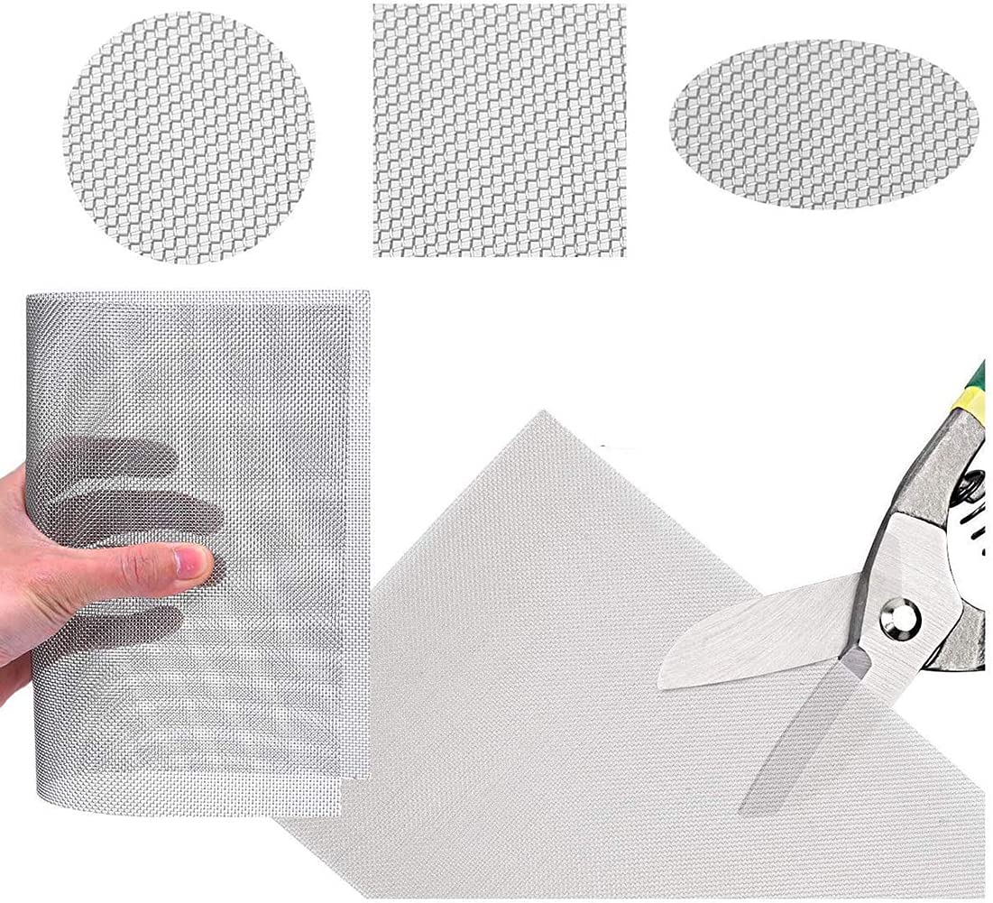 Edelstahlgewebe 8 Mesh 60 Mesh Insektenschutz Filternetz Familie Fliegengitter Draussen Nagetier Hitzebeständiges Siebnetz,8 mesh,1.2x9m
