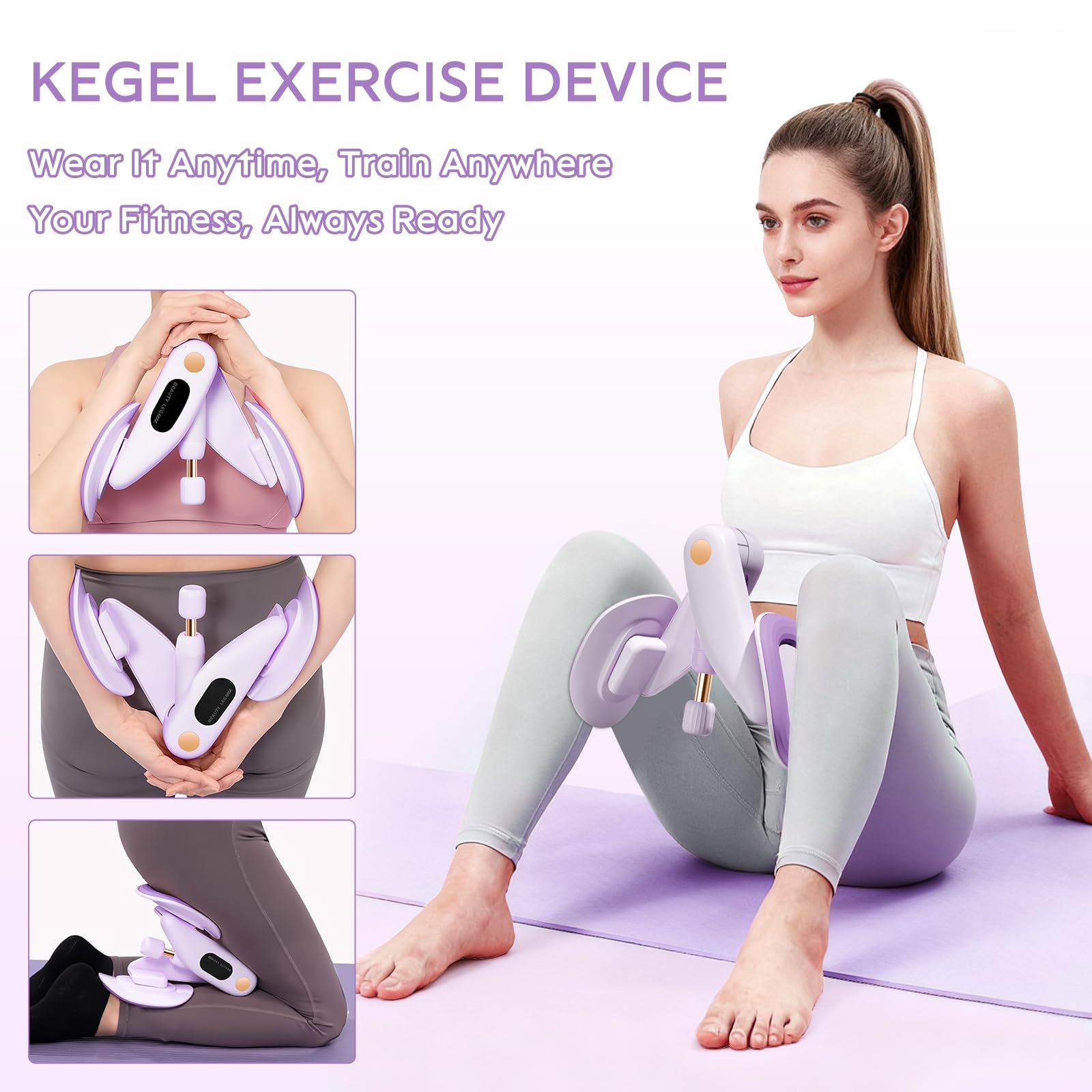 Trenażer dna miednicy dla kobiet, przyrząd treningowy do treningu dna miednicy, bezstopniowy trening dna miednicy, 7-16 kg, bezpieczny obrót o 360°, sprzęt fitness do domu
