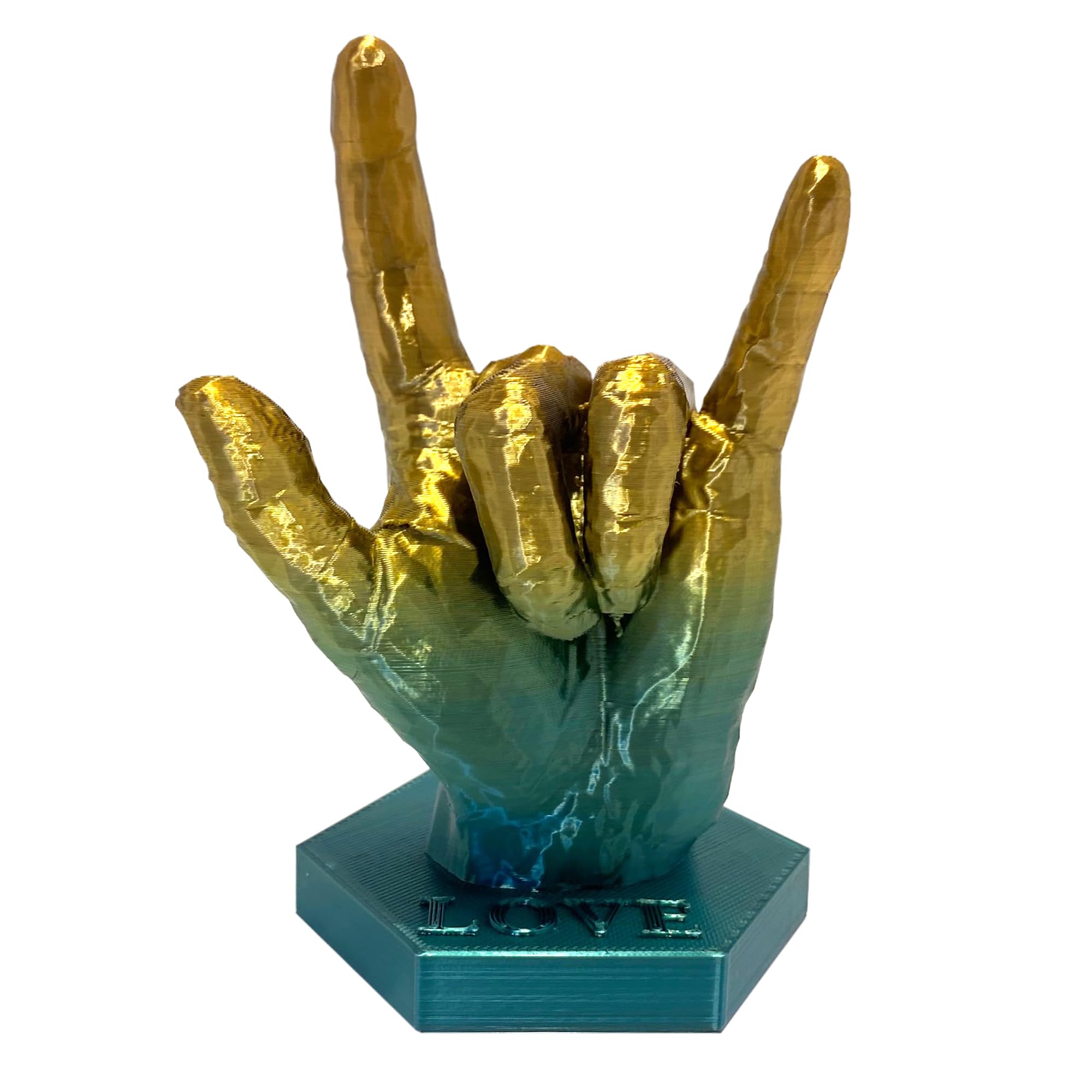 Elegant I Love You Asl Hand Sign Statue Premium 3d Desertcart INDIA