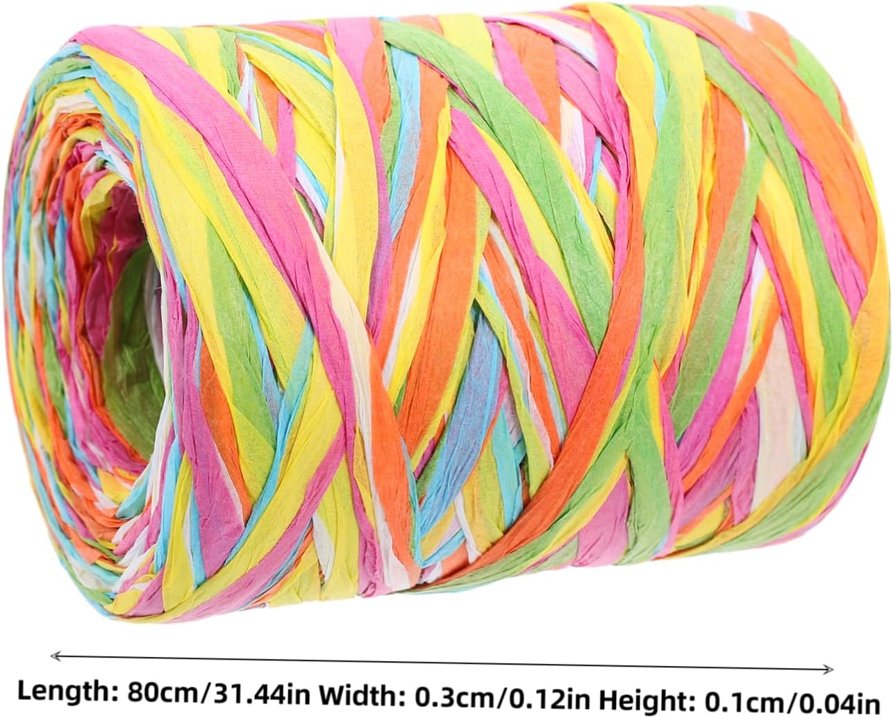 1roll Paper Rope Drawing Line Raffia Ribbon Craft Twine for Christmas Wrapping