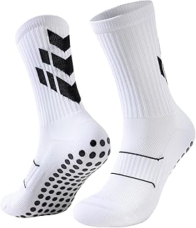 Niorasen Grip Socks, Football Socks for Men Women, Non Slip Sports Socks Wicking Breathable, Cushioned Athletic Socks Slip...
