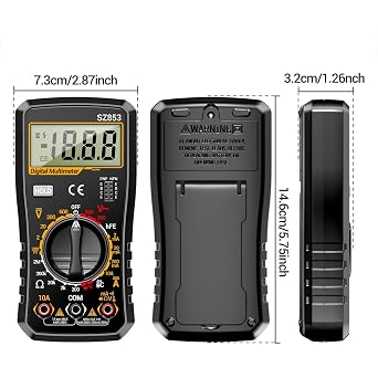 Digital Multimeter Tester High Precision 1999 Count Automotive Detector