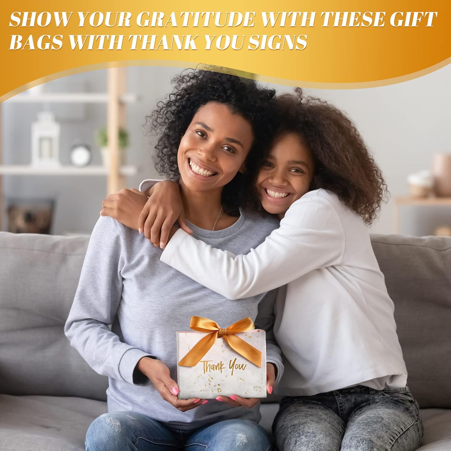 Mimorou 80 Pack Small Thank You Gift Bags Paper Party Favor Bags Bulk with Bow Ribbon, 4.5 x 1.8 x 3.9 Inch Mini Gift Boxes Candy Treat Wedding Shower Favors for Bridal Baby Shower Birthday Party - Image 6