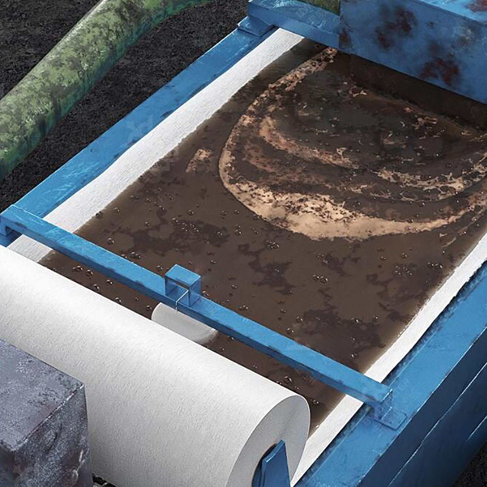 Emulsionsschneidflüssigkeitsfilterpapier, Werkzeugmaschinenfilterpapier, gemischtes Fasermaterial, geeignet zum Filtern von Industrieölen wie Kühlmittel und Emulsion (Größe: 100cmX100m)(Size:1 volume)