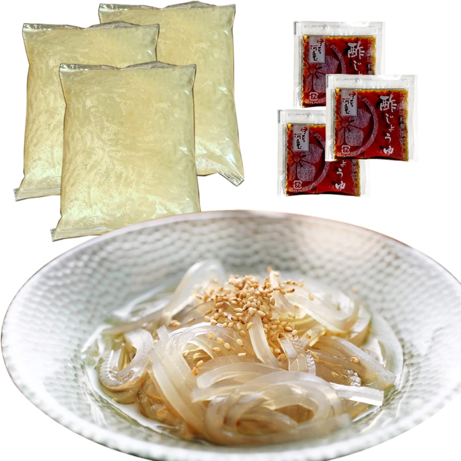 伊豆河童 ところてん 無地小袋包装 突き済みタイプ 150g×6袋 柿田名水 6人前 タレ付き 酢醤油