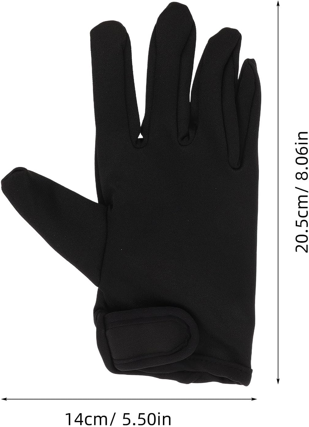 CHILDWEET Heat Resistant Hair Tool Protection Gloves, Full Finger Barber Gloves for Curling Wand and Flat Iron, 1 Pair Thick Five-finger Mittens for Salon and Home Styling