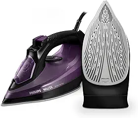 Philips Walita Roxo Ferro a Vapor Série 5000 - Vapor constante de 25 g/min - Sistema de vapor extra de 180 g - SteamGlide Plus - 1470W (DST5030/82), 110v