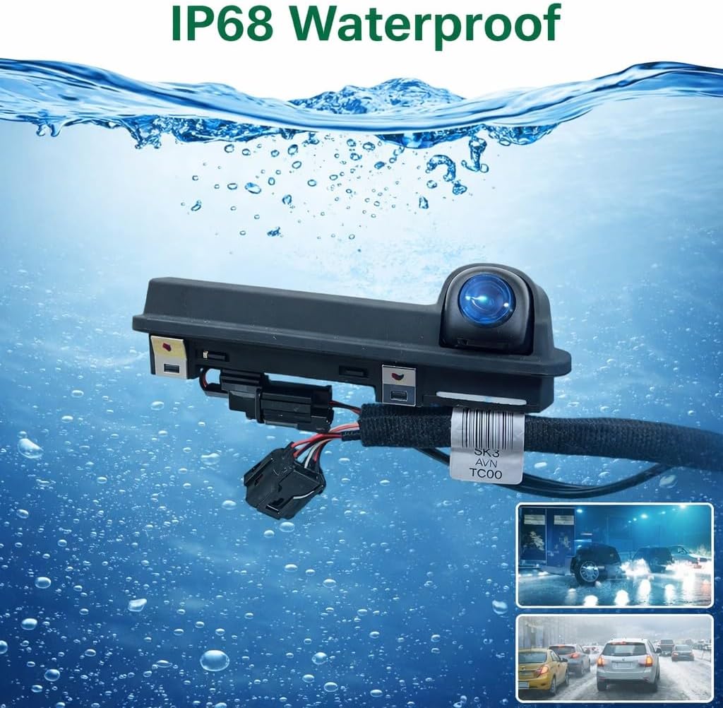 Car Rear View Backup Camera with Trunk Release Switch Replacement for Kia Soul 2020-2021 Rear View Safety Parking Assist Replace# 99240-K0000 99240K0000