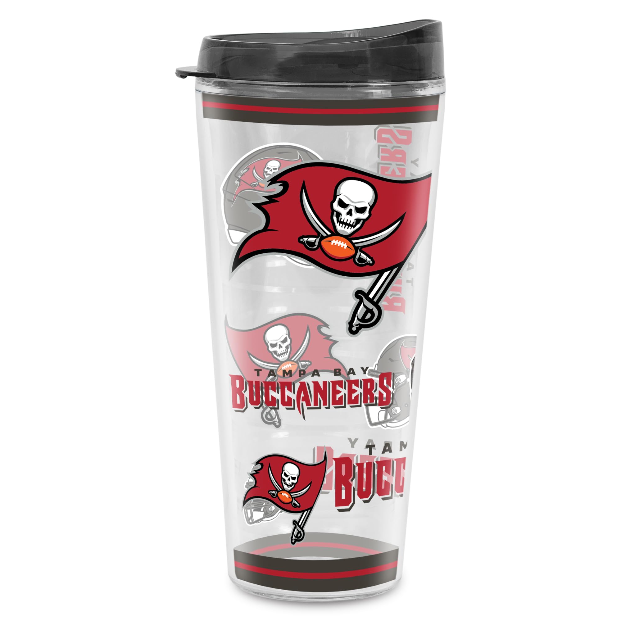 Rico Industries NFL Football Tampa Bay Buccaneers Double Wall 20oz Tritan Tumbler