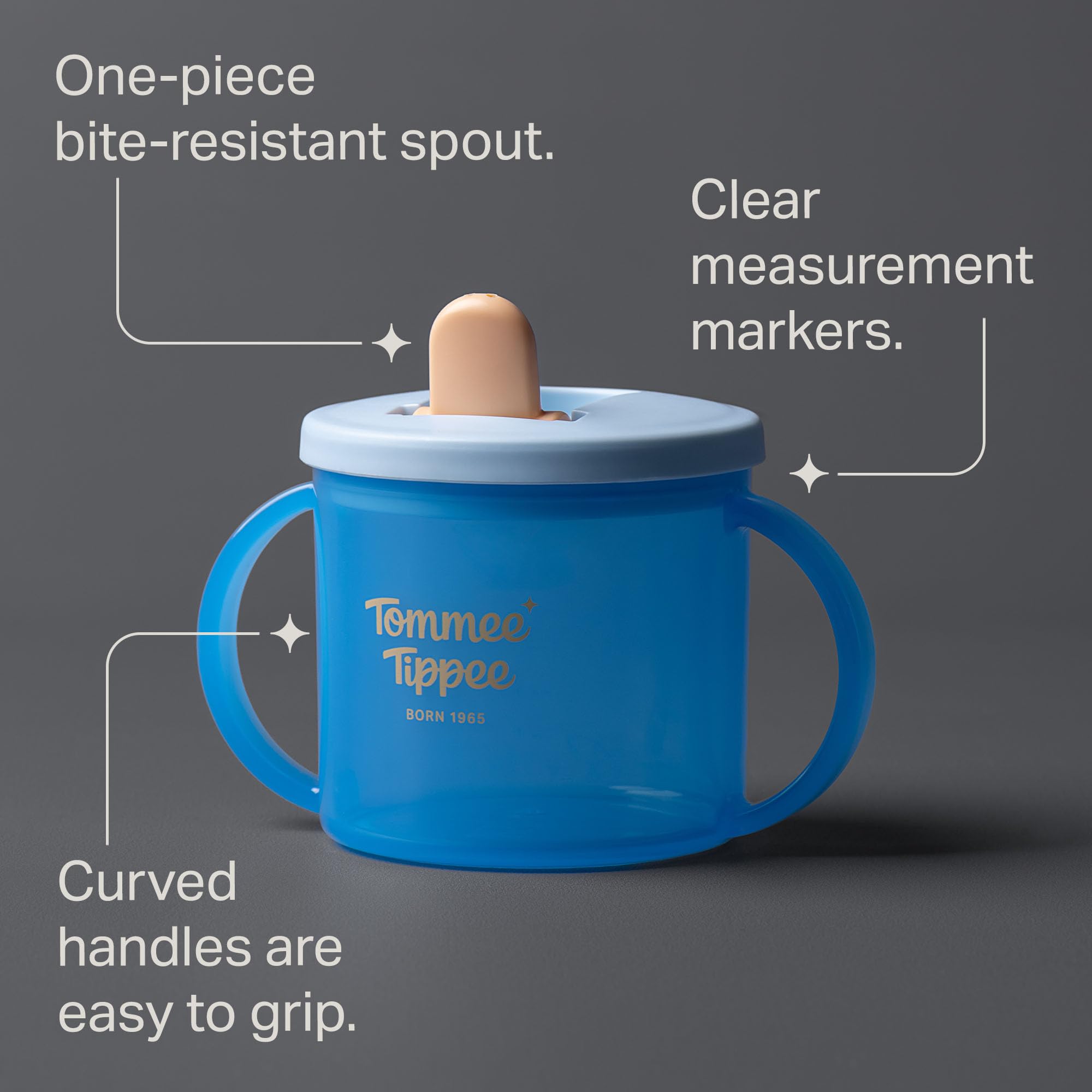 Tommee Tippee First Cup, 190ml, Non-Spill Sippy Cup for Babies 4 Months+ - Image 3