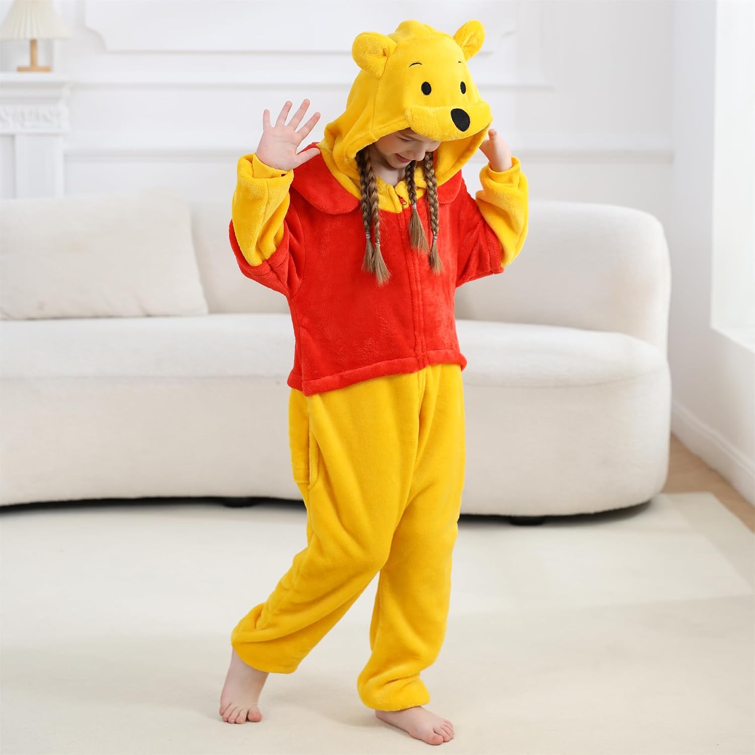 Unisex Children Animal Onesie, Halloween Costume Christmas Pajamas For Girls and Boys 4-13Y