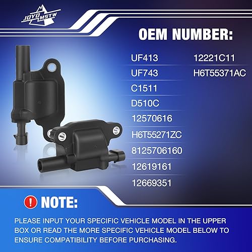 Miniatura 3 de Paquete de bobina de encendido de repuesto para Chevy GMC Cadillac Buick Pontiac Silverado Colorado Express Canyon Savana Yukon Escalade Allure