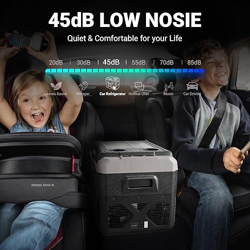 Miniatura 7 de BODEGA COOLER Refrigerador de coche de 12 voltios, enfriador eléctrico portátil con control de aplicación, 32 cuartos (30 L) Refrigerador de auto RV