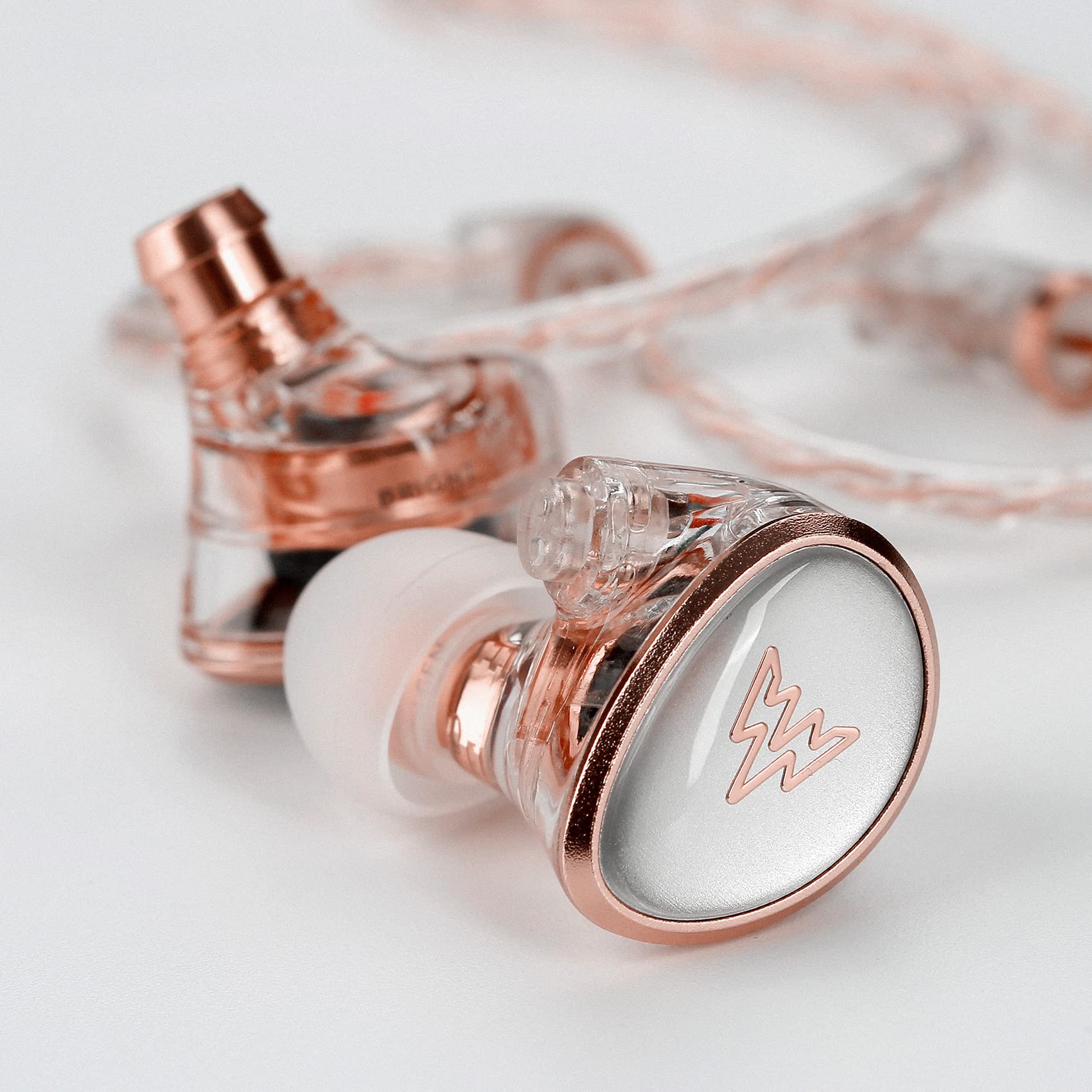 Whizzer HE01 słuchawki z monitorem dousznym, słuchawki HiFi IEM z odłączanym kablem, zestaw słuchawkowy muzyk z dynamicznym sterownikiem, słuchawki HiFi do smartfonów i odtwarzaczy audio