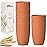 Wrova Wheat Straw Cups 6 PCS Good Alternative to Plastic Reusable Cups 20 oz Unbreakable Drinking Cup Reusable Dishwasher Safe Water Plastic Glasses Orange