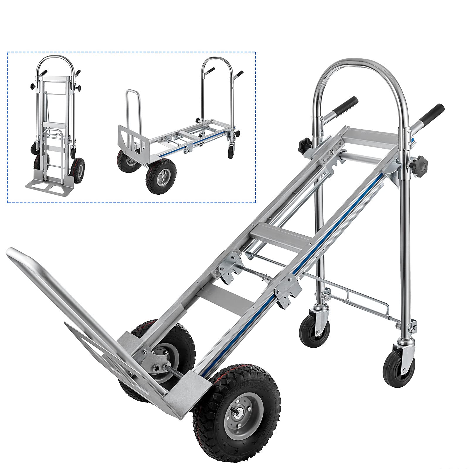 Buy PRIBCHO Aluminum Hand Truck 1000 lb Capacity Convertible Hand Truck