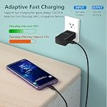 6-Pack USB A Charger Block, USB Adaptive Fast Charger Android Phone Rapid Charger Power Adapter Wall Charger Plug Compatible with Galaxy S21/S20/S10/S10e/S10 Plus/S9/S9 Plus/S8/S8 Plus/S7/S6, LG, HTC
