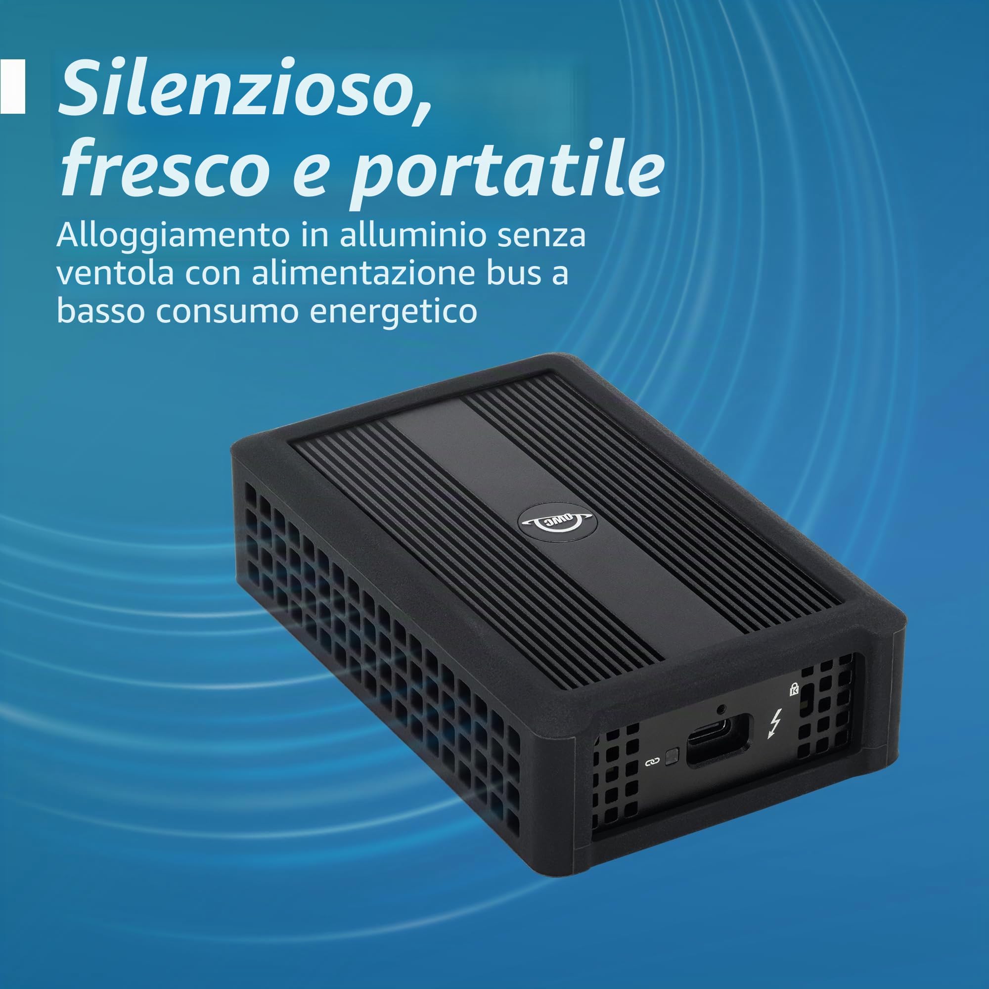 OWC Adattatore Ethernet Thunderbolt 4 10G, per connessioni di rete ad alta velocità, porta RJ45 supporta 10Gb/s, 5Gb/s, 2,5 Gb/s, 1 Gb/s e 100 Mb/s Base-T, compatibile con porte host Thunderbolt 4