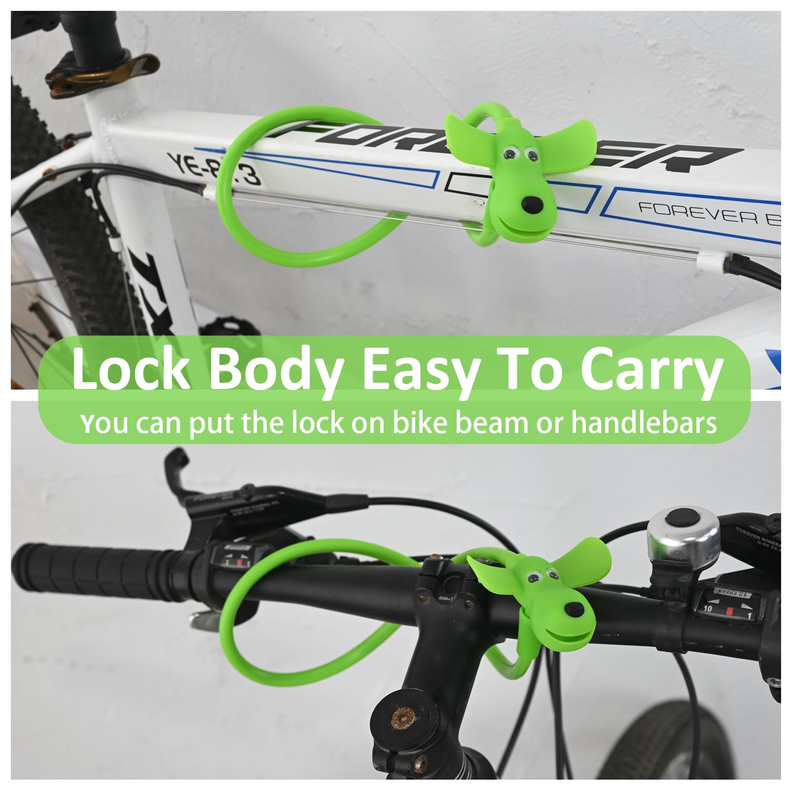 Câble Antivol Serrure à Clé Antivol Vélo Enfant Silicone - Câble Câble Antivol Serrure à Clé Antivol Vélo Enfant Silicone - Câble