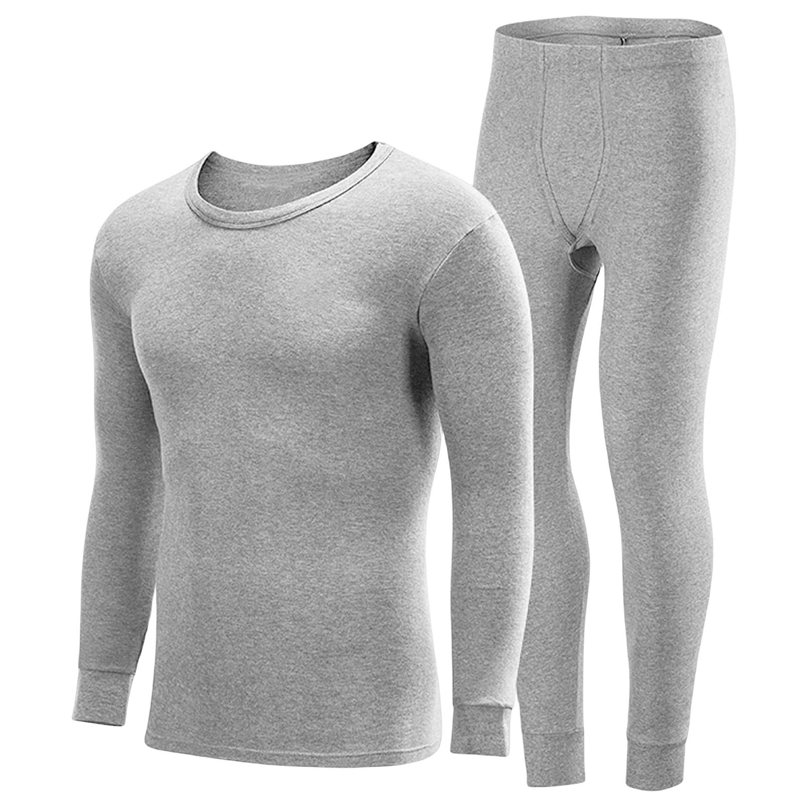 MdybF Abbigliamento Termico da Uomo S-XXXXL Uomini Set di Biancheria Intima Termica più Dimensioni Maschi
