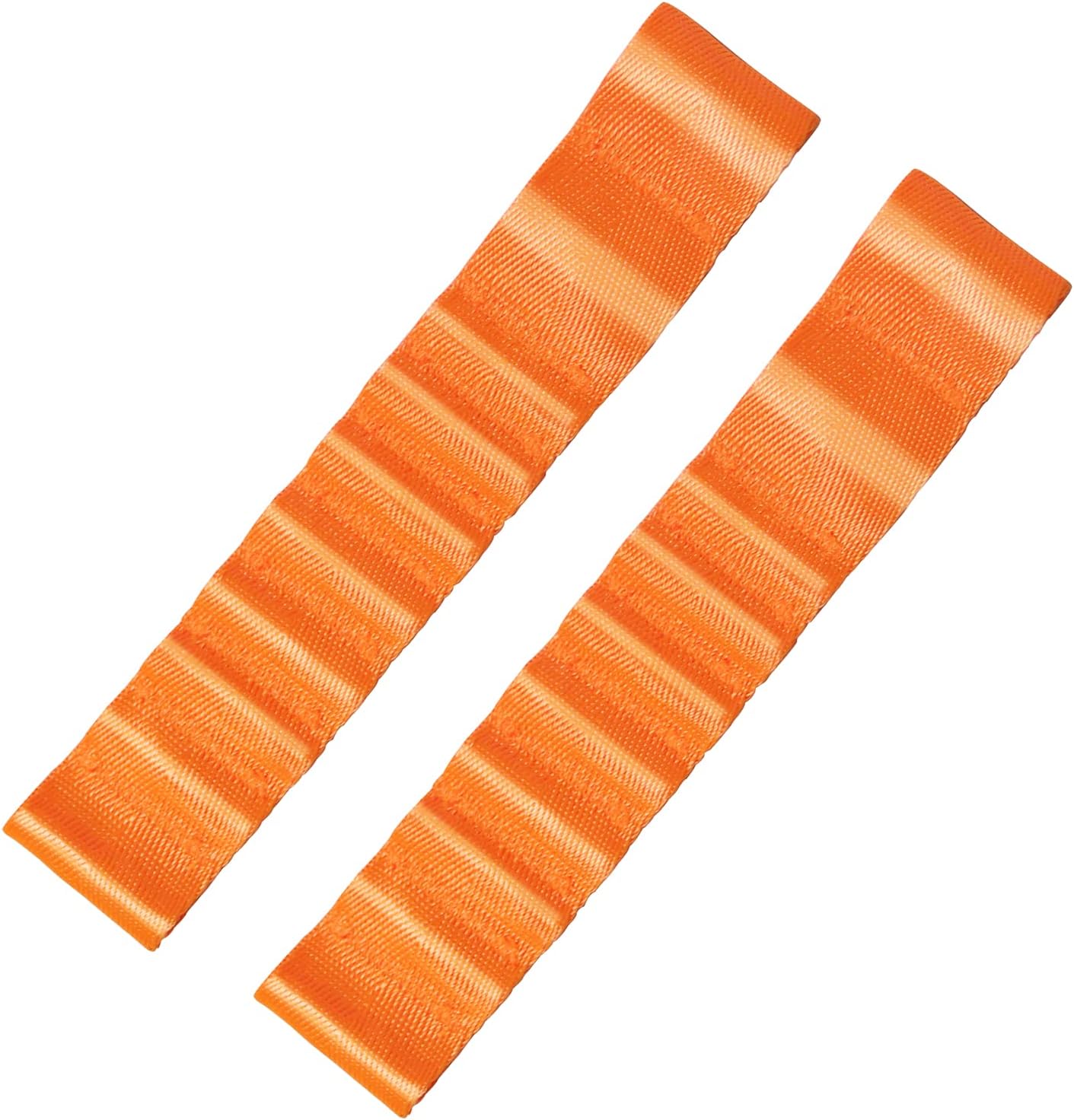 MOEBULB 2PCS Adjustable Door Limiting Check Strap Nylon Belt Compatible with Jeep Wrangler TJ JK JL Left & Right Heavy Duty Strong Load 1000 Lb - Orange, 2pcs/set,Orange