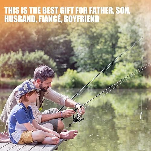 Miniatura 7 de Combo de carrete de caña de pescar telescópico plegable con bolsa de aparejos compacta, juego de equipo de pesca, kit de caña de pescar de viaje