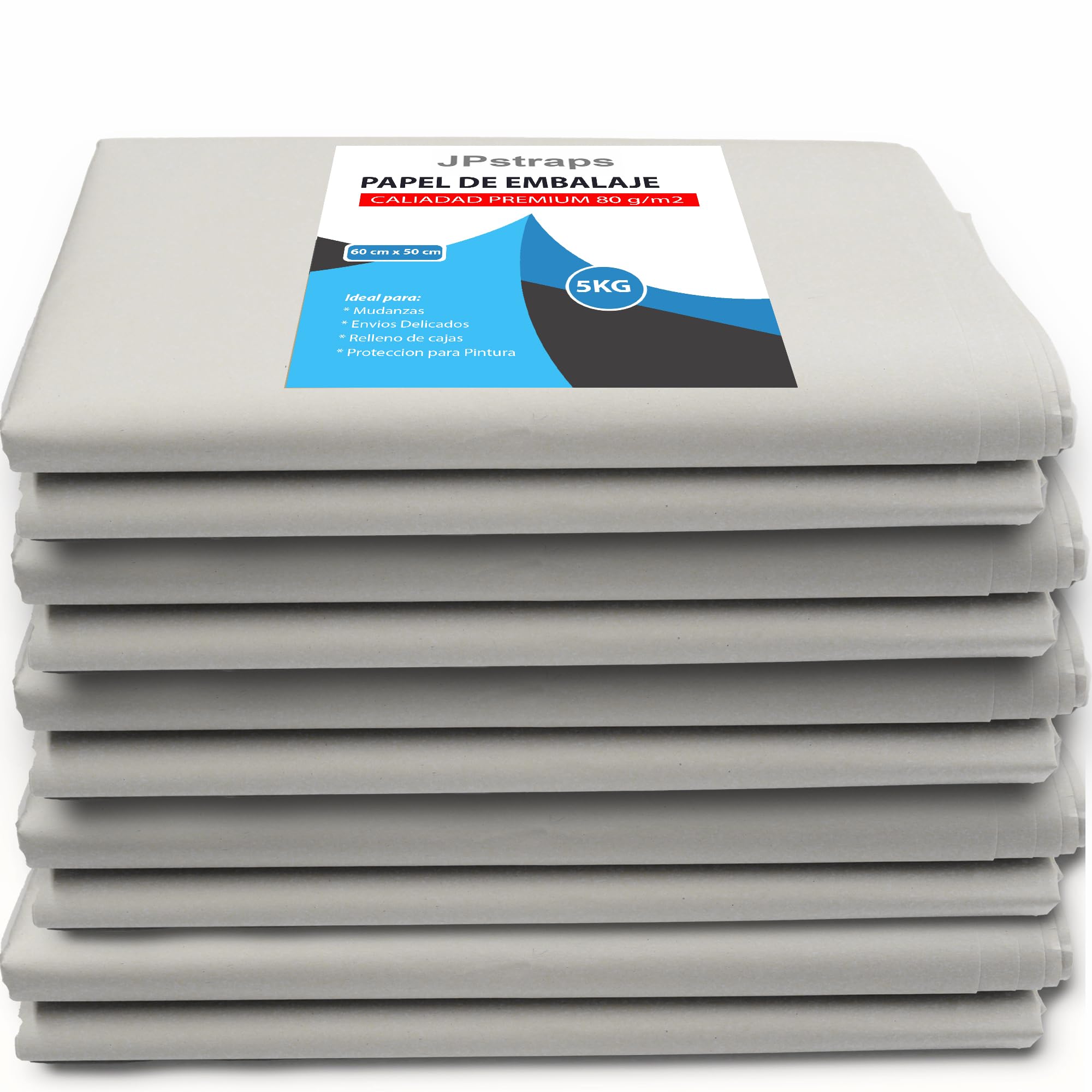 Papier d'emballage 80 g/m² 60 x 50 cm 5 kg pour déménagement protection objets transport rembourrage