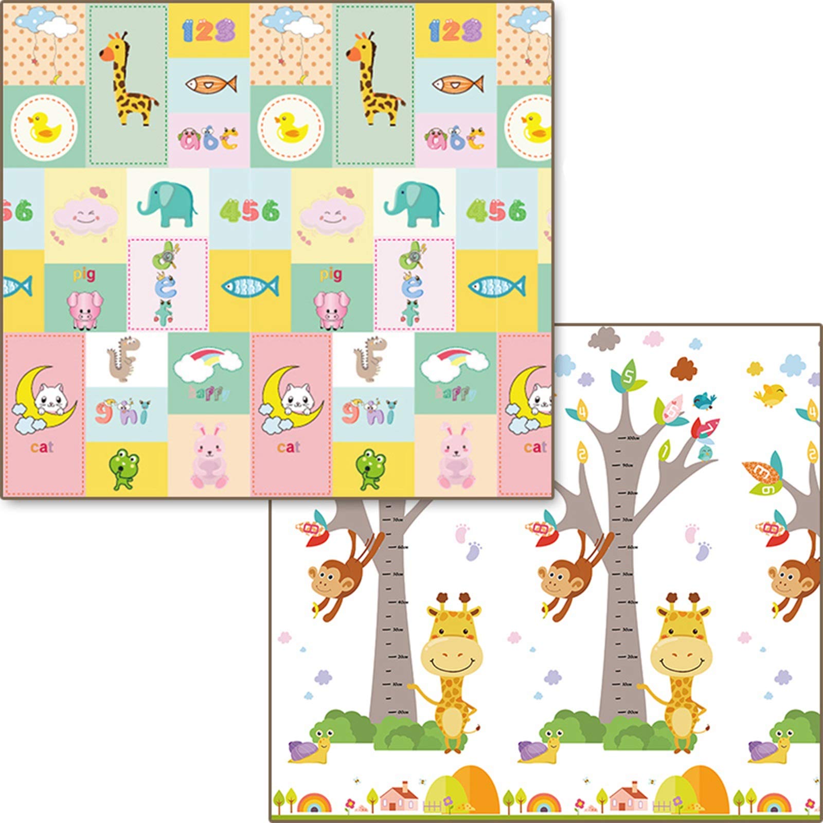 WZHIJUN Puzzle Play mat Baby Crawling Mat Puzzle Game Pad Foldable Child Foam XPE Carpet 200×180cm (Size : 200×180×1.5cm)