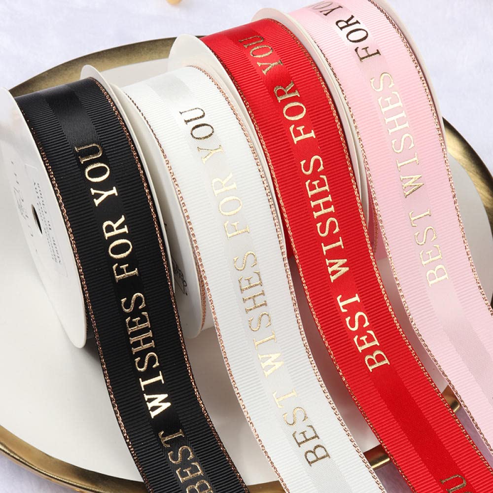 Ribbons For Gift Wrapping Ribbon For Fabric Satin Ribbons Wstążka 2,5 Cm Szerokie Urodziny Prezent Pakowanie Wstążka Tapeta Pieczenia Wstążka Wstążka Festiwalowa Wstążka-Królowa Czerwona