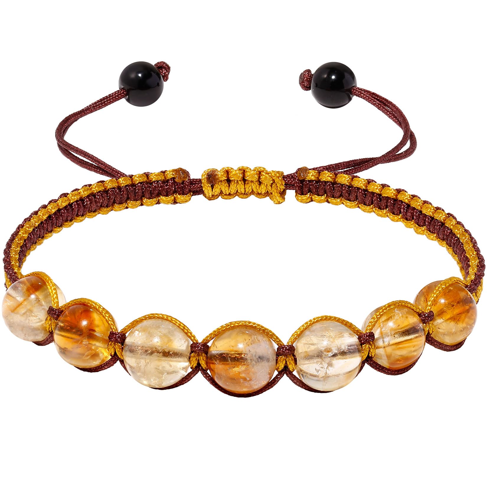 MOCHAMIK Braccialetti dell'amicizia Fatti a Mano Braccialetti con Perline di Cristalli spirituali Reiki con Corda Regolabile per Donna