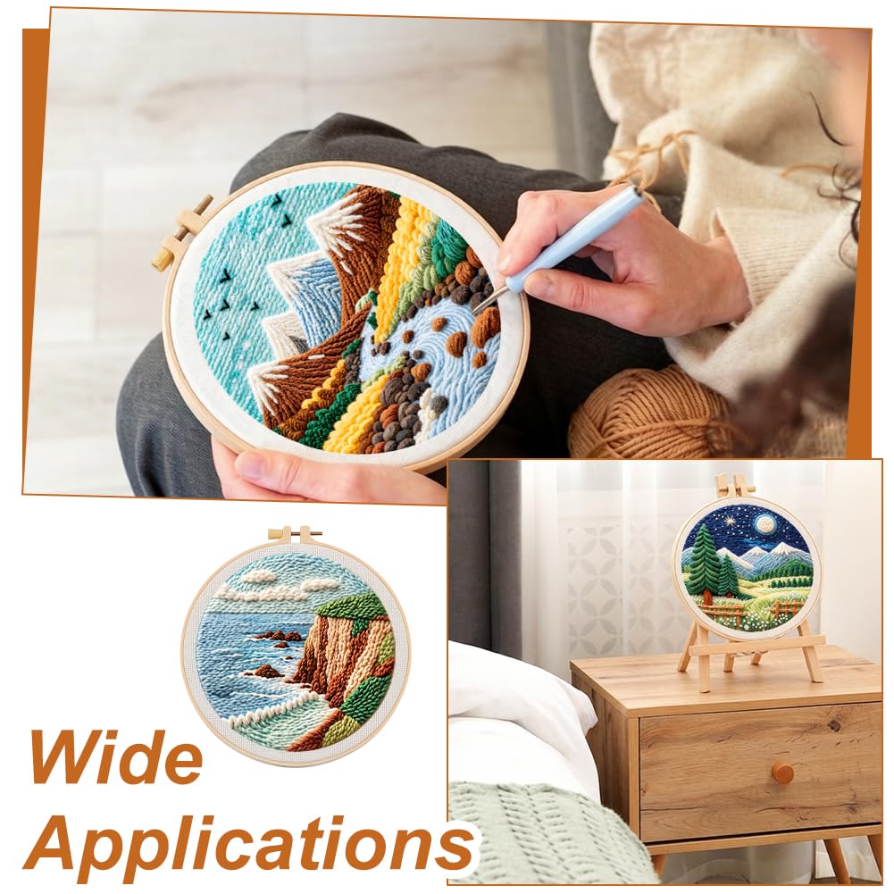 Beginner Punch Needle Kits - Landscape Embroidery -6