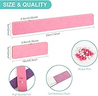Vista 3 de 12 tiras de fieltro para tablón de anuncios para decoración de pared de oficina, hogar, tablero de corcho autoadhesivo, juego de tableros