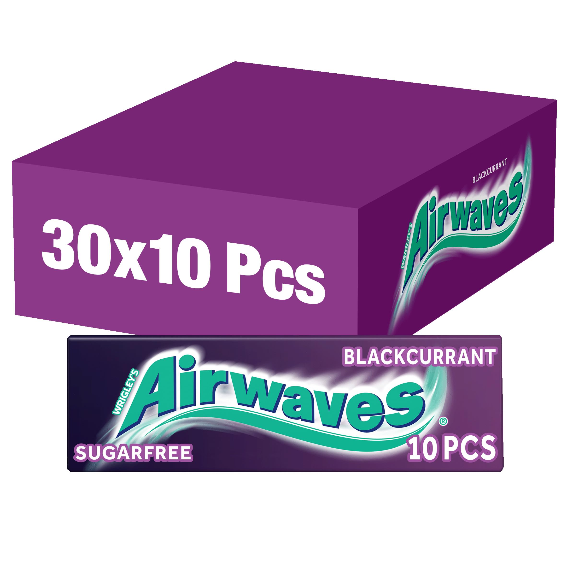Wrigleys Airwaves Blackcurrant Sugarfree (pack of 10)