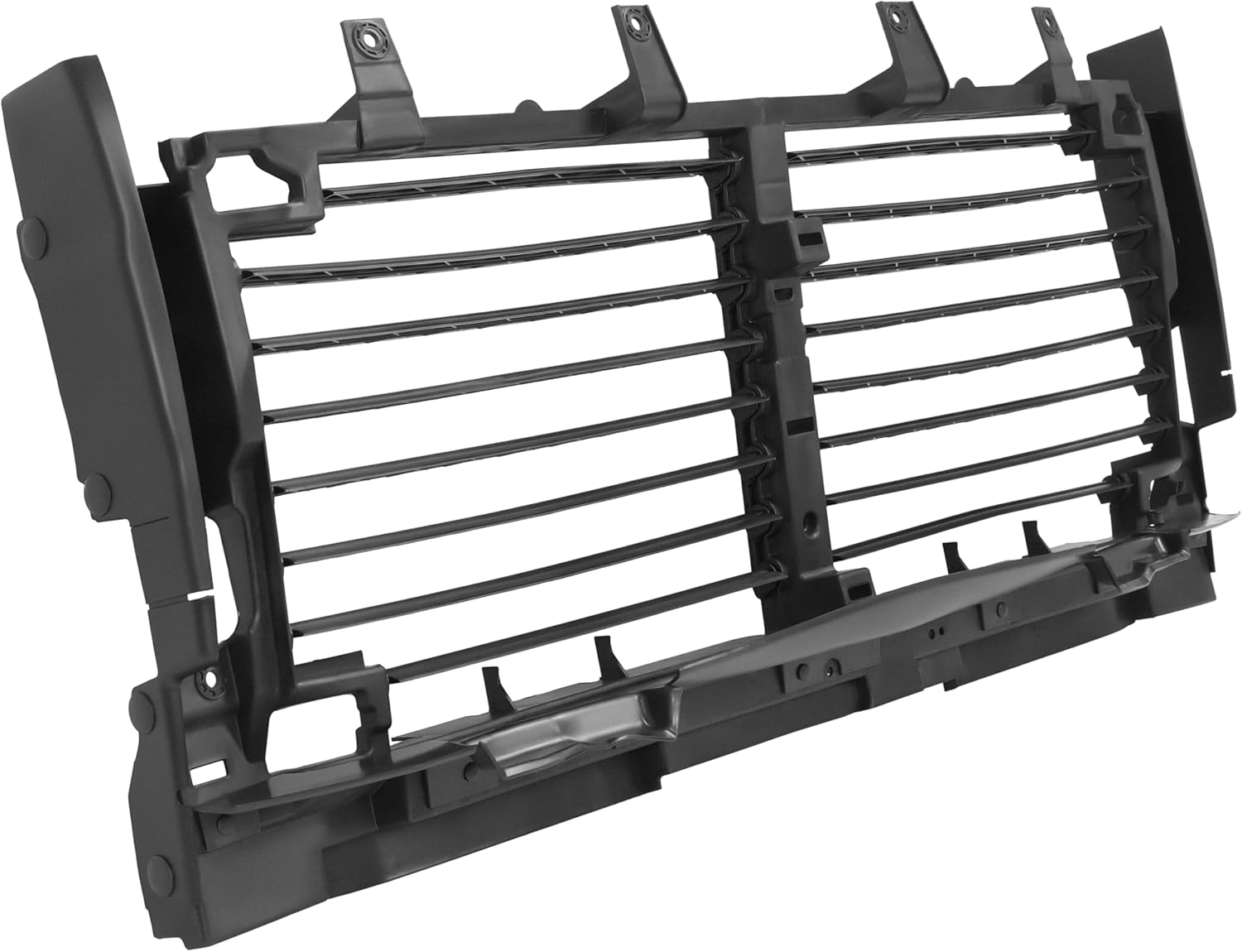 HECASA Active Radiator Shutter Assembly Compatible with 2019-2023 Chevrolet Silverado 1500 LTD Replacement for 84652494 GM1206103 Grille Shutter Plastic Black