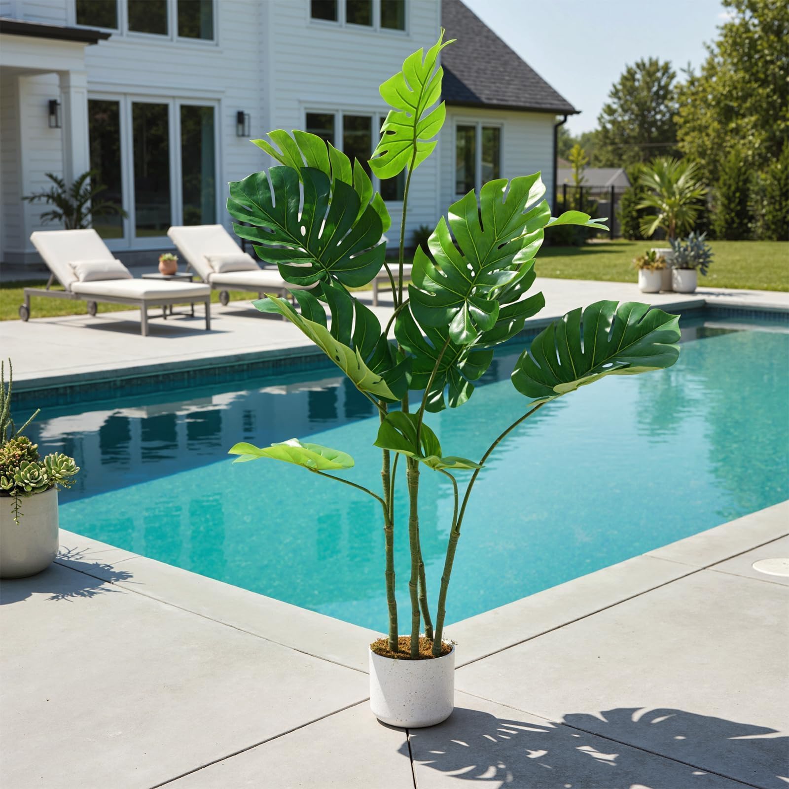 Plante Exotique Artificielle Pot Plantes Exotiques Monstera 120CM