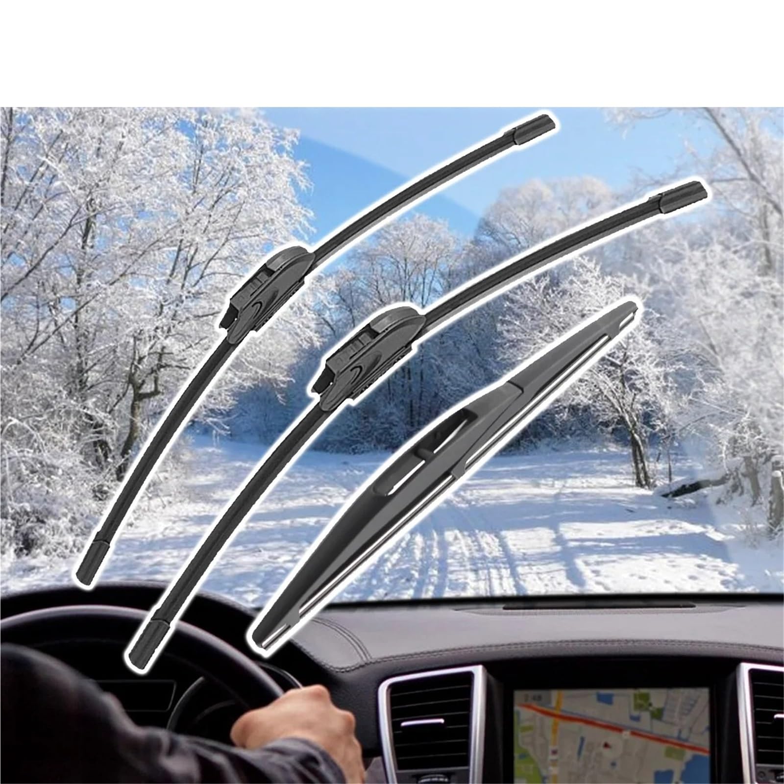 Limpia Parabrisas Limpiaparabrisas Delanteros Traseros Para Mitsubishi Para ASX Para Outlander Para Sport Para RVR 2010-2022 Escobillas Limpiaparabrisas